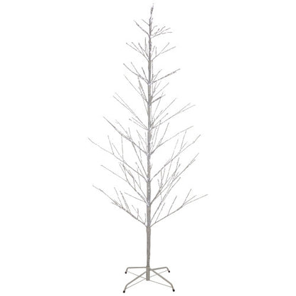 6' LED Lighted White Birch Christmas Twig Tree - Pure White Lights