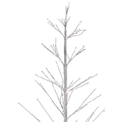6' LED Lighted White Birch Christmas Twig Tree - Pure White Lights