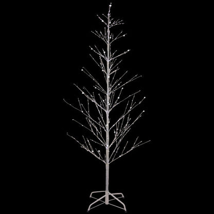 6' LED Lighted White Birch Christmas Twig Tree - Pure White Lights