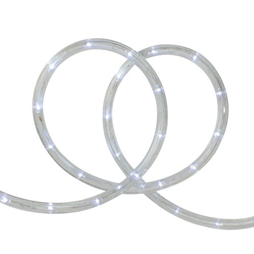 18' Pure White LED Indoor/Outdoor Christmas Rope Lights