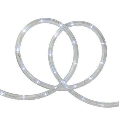 18' Pure White LED Indoor/Outdoor Christmas Rope Lights
