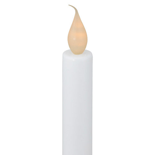 10" Pre-Lit LED White Lighted Candolier Christmas Candle Lamp