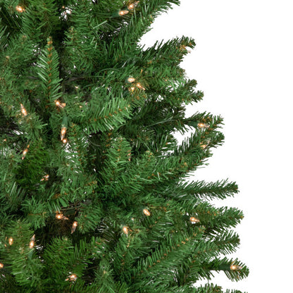 12' Pencil White River Fir Artificial Christmas Tree, Clear Lights