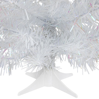 18" White Iridescent Spruce Artificial Christmas Tree - Unlit