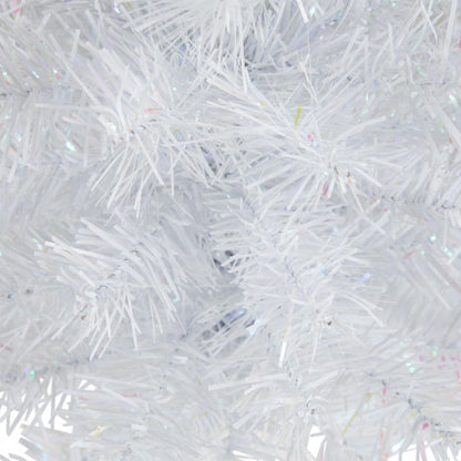 18" White Iridescent Spruce Artificial Christmas Tree - Unlit