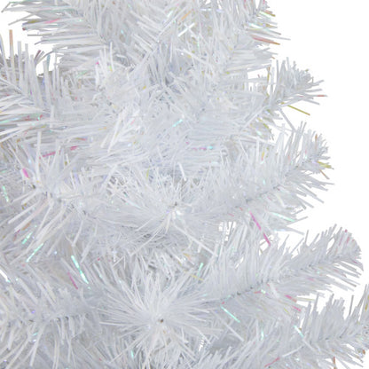18" White Iridescent Spruce Artificial Christmas Tree - Unlit