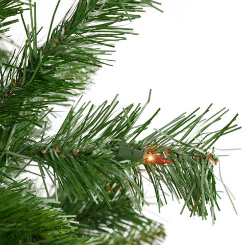 7.5' Pre-Lit Chatham Pine Artificial Christmas Tree, Multi-Color Lights