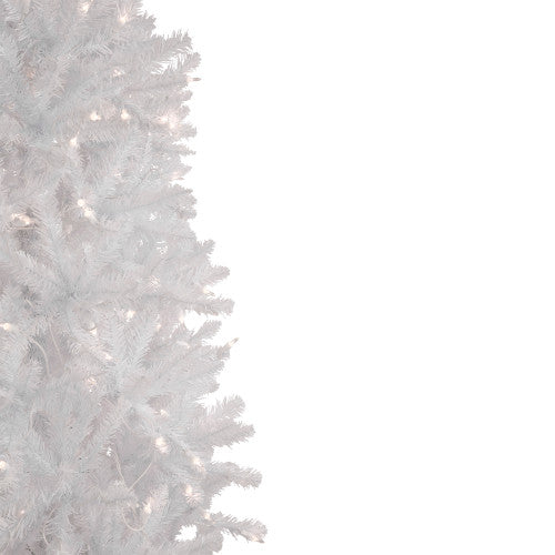 9' Pre-Lit Rapids White Pine Pencil Artificial Christmas Tree, Clear Lights