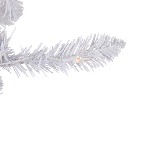 9' Pre-Lit Rapids White Pine Pencil Artificial Christmas Tree, Clear Lights