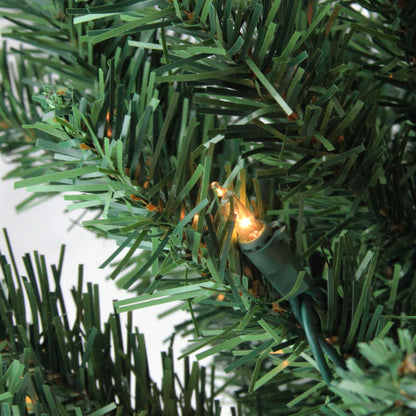 4.5' Pre-lit Full Buffalo Fir Artificial Christmas Tree - Clear Lights