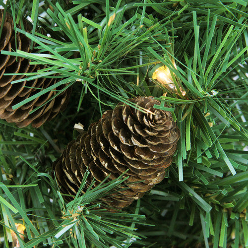 2' Pre-Lit Full Dakota Pine Artificial Christmas Tree - Clear Lights