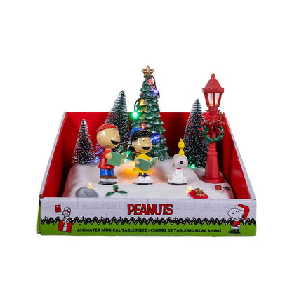 Peanuts© Lighted Animated Musical Caroling Choir Table Piece