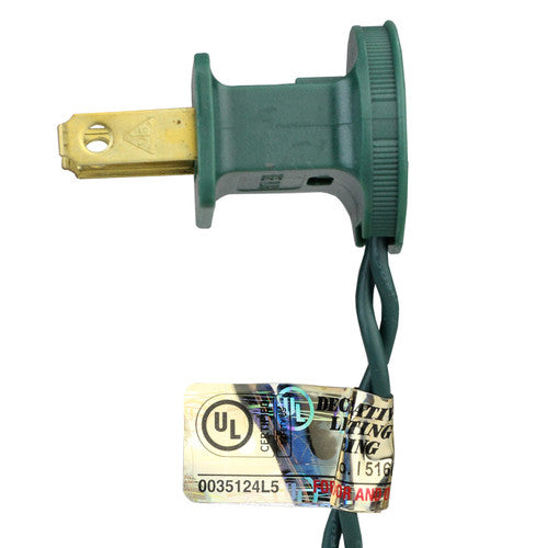 25ct Red and Pure White LED C9 Christmas Lights, 16ft Green Wire