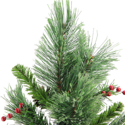 Mixed Cashmere Berry Pine Medium Artificial Christmas Tree - 24" - Unlit