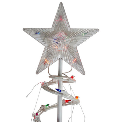 6' Pre-Lit Spiral Christmas Tree - Multi Color Lights