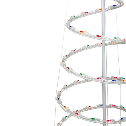 6' Pre-Lit Spiral Christmas Tree - Multi Color Lights